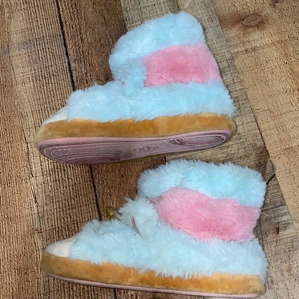 Wonder Nation Little Girl & Big Girl Unicorn Slipper, Sizes 13/1